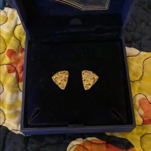 Swarovski gold earrings